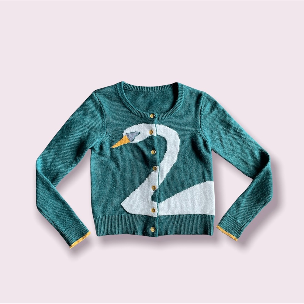 Emerald Swan Cardigan